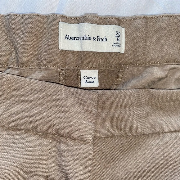 Abercrombie Curve Love Sloane Tailored Wide Leg Pant - Picture 4 of 7